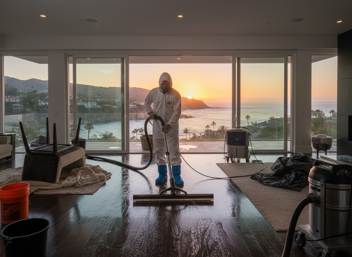Emergency water cleanup in Rancho Palos Verdes